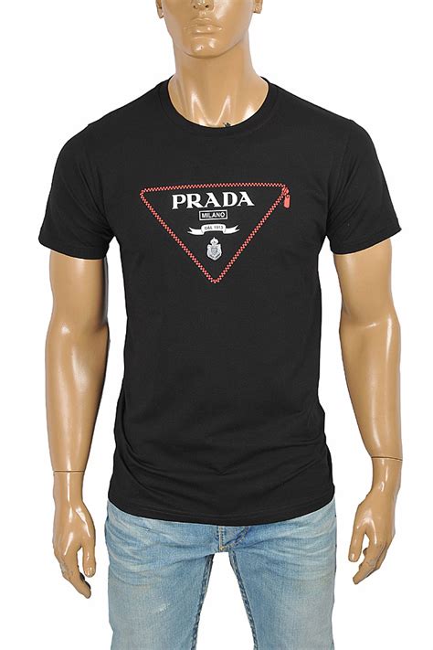 mens t shirts prada|Prada t shirt men's sale.